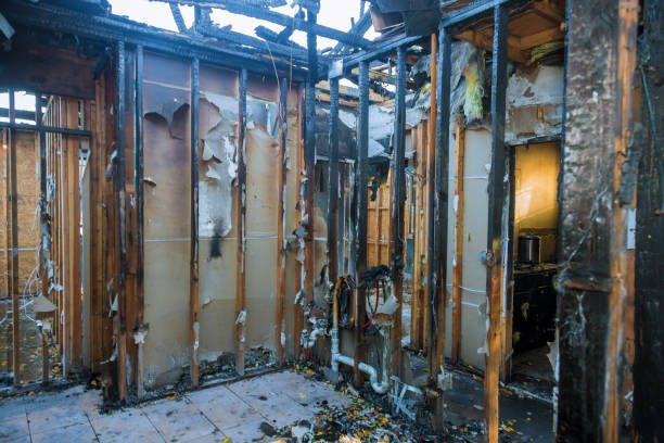 Professional Emergency Fire Damage Restoration technician working in Haddon Heights, NJ